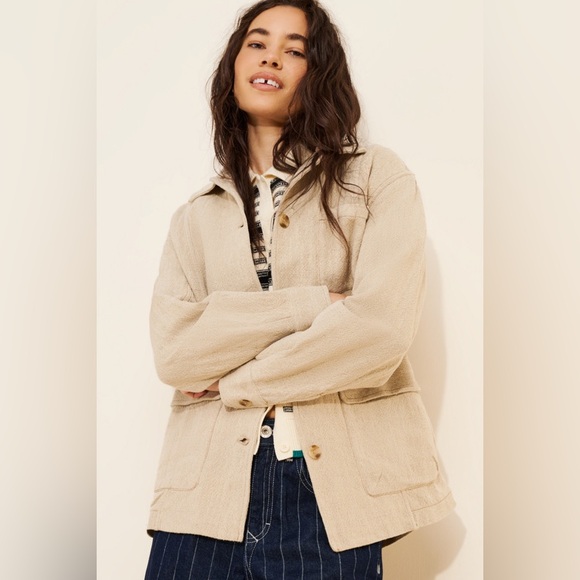 Free people Lucy Linen Chore Coat